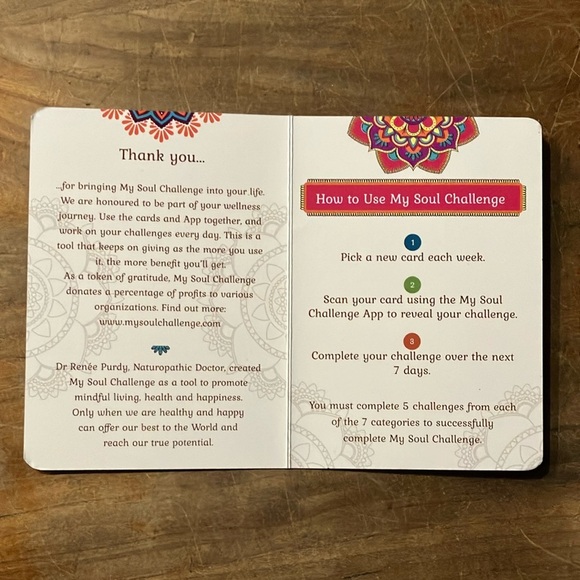 My Soul Challenge Card Set of 48 cards by DrReneePursy naturopathic doctor - Picture 4 of 12